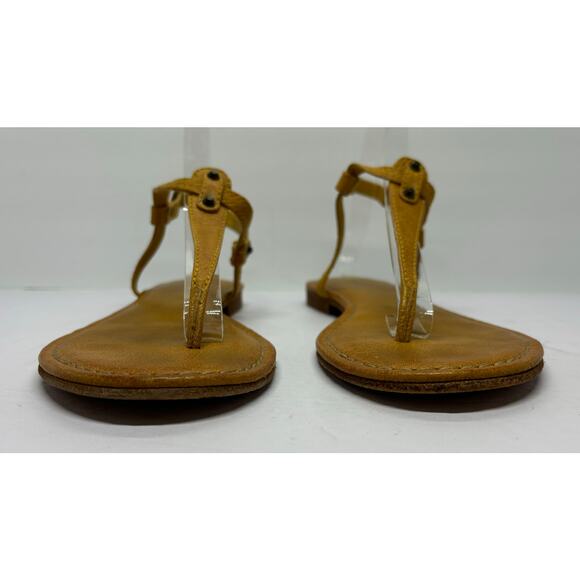 Frye Carson T Strap Leather Studded Ankle Strap Casual Thing Sandals Size 9 - Picture 2 of 8